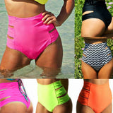 High Waist Bikini Bottom Shorts Elactic Swimwear Bottoms