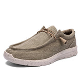 Men's Canvas Breathable Loafers Outdoor Light Walking Shoes