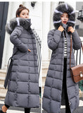Women Winter Jacket Cotton Padded Warm Thicken Long Coat