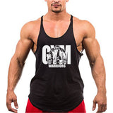Summer Y Back Gym Stringer Tank Top Men Cotton Clothing Bodybuilding Sleeveless Shirt
