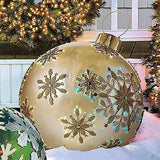 Navidad Christmas Balls Outdoor Atmosphere Pvc Inflatable Toy For Home Christmas Decorations