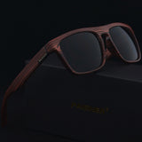 Imitation Bamboo Wood Polarized Sunglasses Sport Goggles