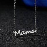Mama Letter Pendant Necklace For Women 3 Colors Mom Nameplate Clavicle Chain Choker