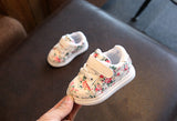 DIMI Cute Flower Baby Girls Shoes Newborn Soft Bottom First Walker