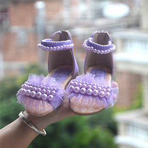 PURPLE PINK WHITE children princess shoes summer new girls sandals