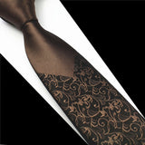 New Skinny Mens Luxury Floral Dot Neckties Hombre 6 cm Gravata Slim