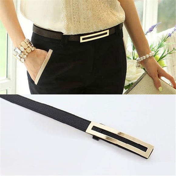 Luxury Metal Buckle Thin belt classic female For Apparel Accessories