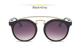 GATSBY Double Bridge Round Sunglasses Women Men Fashion Aviation Mirror Sun glasses