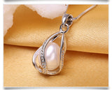 FENASY Jewelry cage Party style Freshwater Pearl Silver Pendant