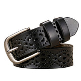 New Fashion Genuine Leather Belt Women Without Drilling Luxury Belt