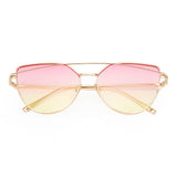 High Quality Vintage Women Sunglasses Metal Frame Cat eye Sun glasses