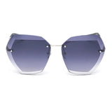 Women Sunglasses Vintage Rimless frame Summer Lens shade glasses