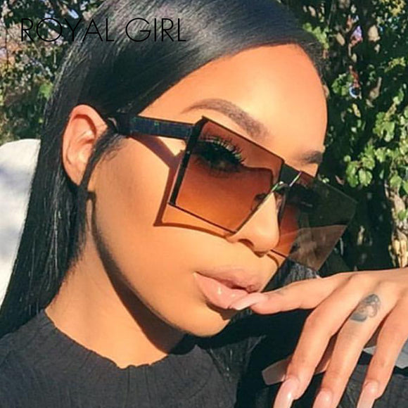 ROYAL GIRL 2019 New Color Women Sunglasses Unique Oversize Shield Glasses  ss953