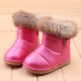 Winter Warm Plush Baby Girls Snow Boots