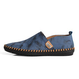 Merkmak Genuine Leather Men's Flats Shoes Loafer Footwear