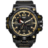 Men Military Watch 50m Waterproof Wristwatch LED Quartz Sport Watch