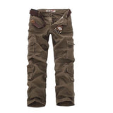 Men's Loose Baggy Tactical Trousers Casual Cotton Cargo Pants