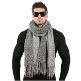 Fashionable Men's Winter Wool Knitted Cashmere Scarf