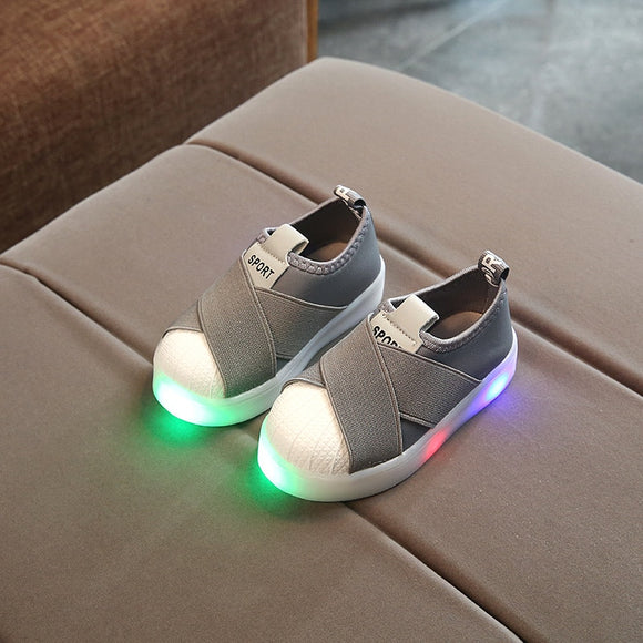 KKABBYII Kids LED Sneakers Breathable Luminous with Light Size 21-30