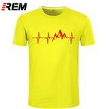 REM Mountain Heartbeat T-Shirt Fashion Funny Birthday 100% Cotton