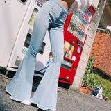 Sexy Stretching High Waist Women Jeans Retro Women Pants Trousers