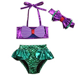 Kids Mermaid Swimsuit Swimwear Bathing Suit Tankini Bikini