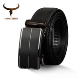 COW genuine leather men's cowhide strap automatic buckle belts