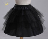 White Black Ballet Petticoat Tulle Ruffle Short Petticoats Lady Girls
