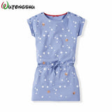 Fashion Girl Summer Dress 2019 Casual Girls Dresses Girl Cotton Sports Clothes Toddler Girl Clothing Children Clothes For 1Y-8Y