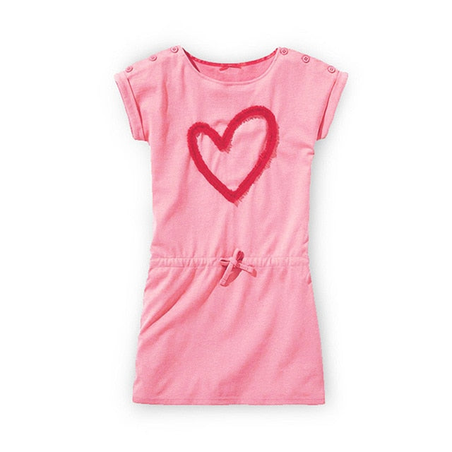 Fashion Girl Summer Dress 2019 Casual Girls Dresses Girl Cotton Sports