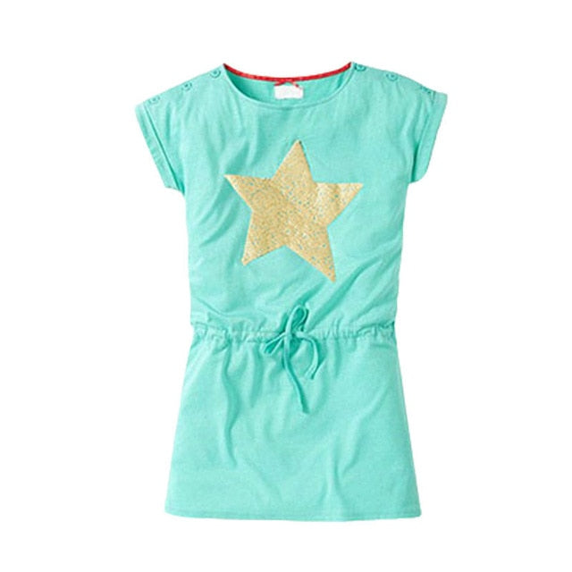 Fashion Girl Summer Dress 2019 Casual Girls Dresses Girl Cotton Sports Fashion Girl Summer Dress 2019 Casual Girls Dresses Girl Cotton Sports