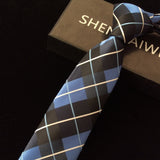 Gravata slim ties for Men stripe 6 cm corbatas hombre 2019
