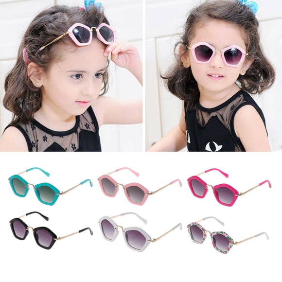 Kids Sunglasses Polygon Children Boys Girls Eyeglasses