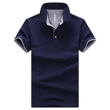 New fashion solid cotton short sleeve tops for man slim