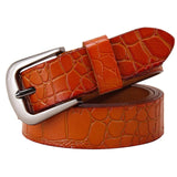 Genuine leather Belts for Women Fashion Pin buckle thin belt