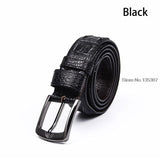 Genuine leather belt for men Wide Luxury Designe crocodile