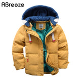 Children Down & Parkas winter kids outerwear boys casual warm hooded jacket for boys
