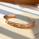 18k Gold Plated - I Love You More Bangle