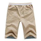 Men's Summer Beach Slim Fit Drawstring Pocket Elastic Short