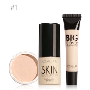 FOCALLURE Makeup Set Professional 3Pcs Make up Cosmetics Kit