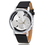 Brand Leather Quartz Watch Women Wristwatches Relogio Feminino Cartoon
