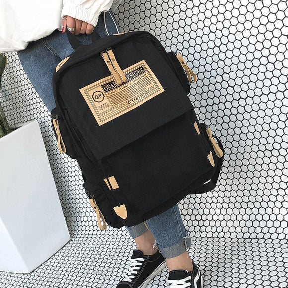 Brand fashion backpack women Bag School bags for teenager girls boys