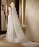 Wedding Accessories 3 Meters 2 Layer Veil White Ivory Simple Bridal