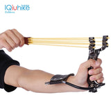 Powerful Hunting Slingshot With Rubber Band Leather Sling Shot Ball