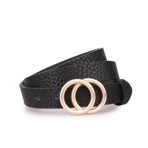 Earnda Designer Women's Belt Gold Buckle High Quality Cinturon Mujer
