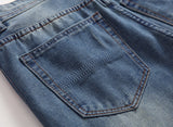 High quality Retro Teenage Men Jeans Straight Loose Pants biker jeans