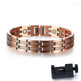 Mens Elegant Pure Copper Magnetic Therap  Bracelet Pain Relief For Arthritis