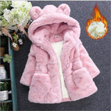 Winter Baby Girls Clothes Faux Fur Fleece Jackets