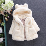 Winter Baby Girls Clothes Faux Fur Fleece Jackets