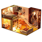 CUTEBEE Doll House With Furniture Kit Toys New Year Christmas Gift
